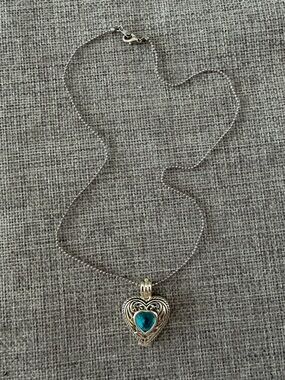 Silver Tone Locket Necklace “Daughter” Engraved Back Sentimental Gift